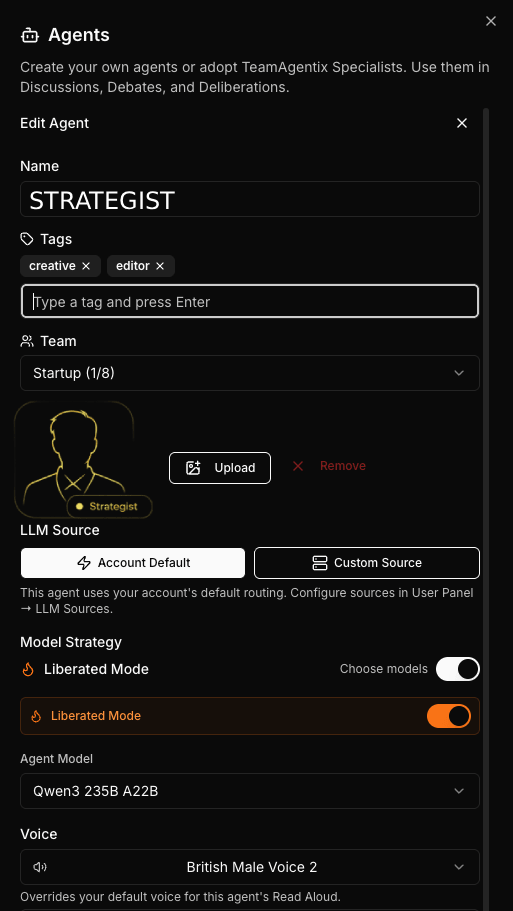 TEAMagentix dashboard